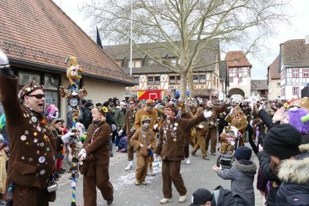 Rootzengruppe Oberlauda auf einem Umzug